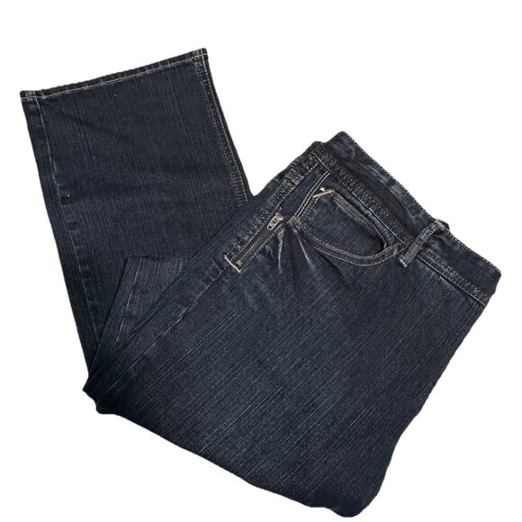 Tommy Hilfiger Woman 14 X 32  dark Wash Jeans Straight Leg - Picture 1 of 11
